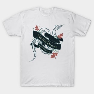 Snake Ninth House Banner - Graphic Illustration (Outline) T-Shirt